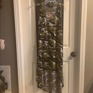 Camo tank dress.
